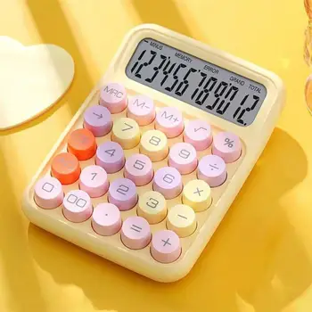 Настольный калькулятор Красочный симпатичный Калькулятор Для офисов С большими кнопками и ЖК-дисплеем Калькулятор для домашних офисов, школы и бизнеса 2