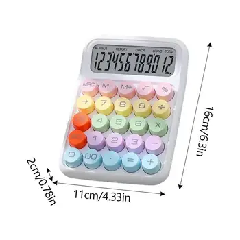 Настольный калькулятор Красочный симпатичный Калькулятор Для офисов С большими кнопками и ЖК-дисплеем Калькулятор для домашних офисов, школы и бизнеса 5