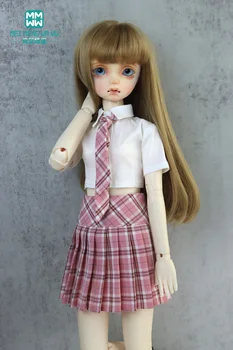 Одежда для куклы BJD 43-60 см кукла 1/4 1/3 подвижный шарнир кукла школьная форма юбка плиссированная юбка рубашка с коротким рукавом