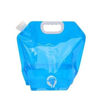 Переносная Походная сумка для воды Объемом 5 / 10л, Складной Большой контейнер для воды, Уличные 10-литровые сумки для воды, Складное ведро для хранения воды
