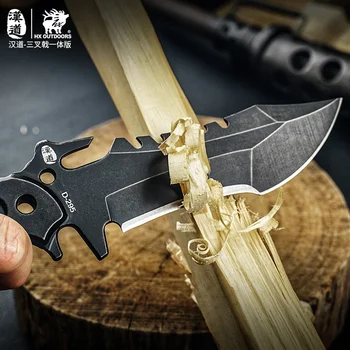 Походный нож Hx Outdoors Fulltang, тактические кухонные охотничьи ножи для выживания, лезвие 5Cr15Mov с оболочкой Kydex, прямая поставка 3