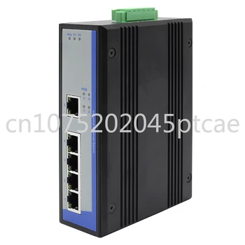 Промышленный 1000 М 4 Порта Неуправляемый Коммутатор Ethernet POE Гигабитный Оптоволоконный Интерфейс SEP SC DIN-Рейка UT-6405G-POE