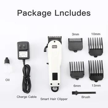 Профессиональный ЖК-триммер Для волос и Бороды, USB Перезаряжаемая Электрическая Машинка для стрижки волос, Парикмахерская Беспроводная Машинка для стрижки волос для мужчин 3