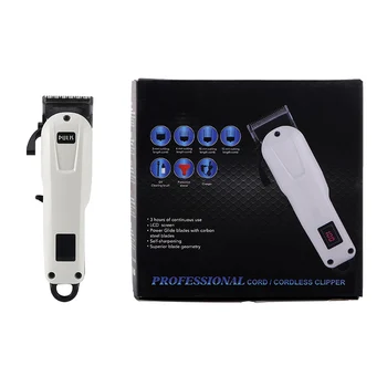 Профессиональный ЖК-триммер Для волос и Бороды, USB Перезаряжаемая Электрическая Машинка для стрижки волос, Парикмахерская Беспроводная Машинка для стрижки волос для мужчин 4