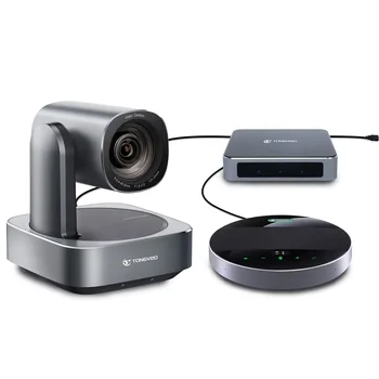 Профессиональный комплект для видеоконференцсвязи с PTZ-камерой с 12-кратным увеличением 4k с громкой связью BT и концентратором для конференц-зала