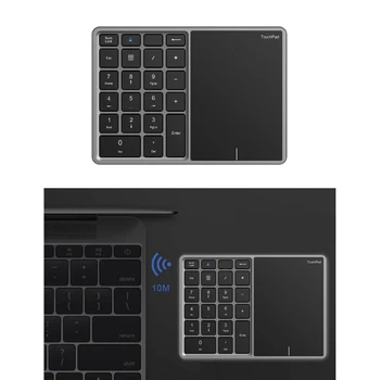 Сенсорная панель 2,4 G, цифровая панель, совместимая с Bluetooth Клавиатура 4.2 для настольного ноутбука, Цифровая мини-клавиатура для финансового учета