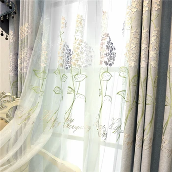 Современные роскошные серые плотные шторы с 3D вышивкой для окон гостиной, высококачественные шторы на заказ для спальных квартир 4