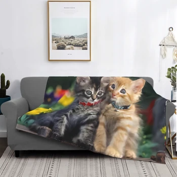 Уличное Одеяло для собак и Кошек, Микро-Флисовое Одеяло, Удобное Тепловое Милое Одеяло для кошек, Прочная прокладка, Покрывало для кровати, Теплое Одеяло для дивана