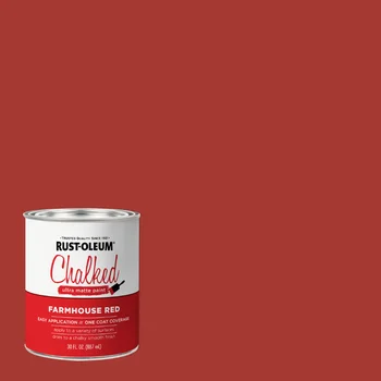 Ультра-матовая краска для интерьера Farmhouse Red, покрытая ржаво-олеумным мелом, 30 унций (2 упаковки)