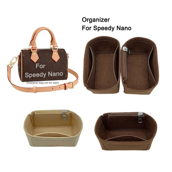 Фетровая сумка-органайзер, вставка для кошелька, подходит для Speedy Nano, Подкладка для сумок, формирователь сумки, индивидуальный размер и цвет