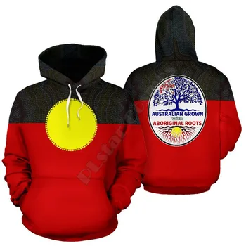 Флаг аборигенов Австралии, Толстовки с 3D принтом, толстовка на молнии, женский Пуловер, уличная одежда, Костюмы для Косплея