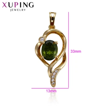 Ювелирные изделия Xuping, Модный Кулон Неправильной формы с позолоченным покрытием для женщин, подарок 32923 1